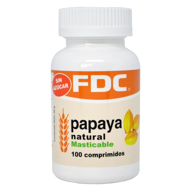 FDC - PAPAYA ENZYMA X 100 TABLETAS