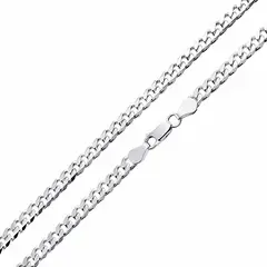 MABELITA - Cadena De Plata Hombre Modelo Grumet 60 Cm