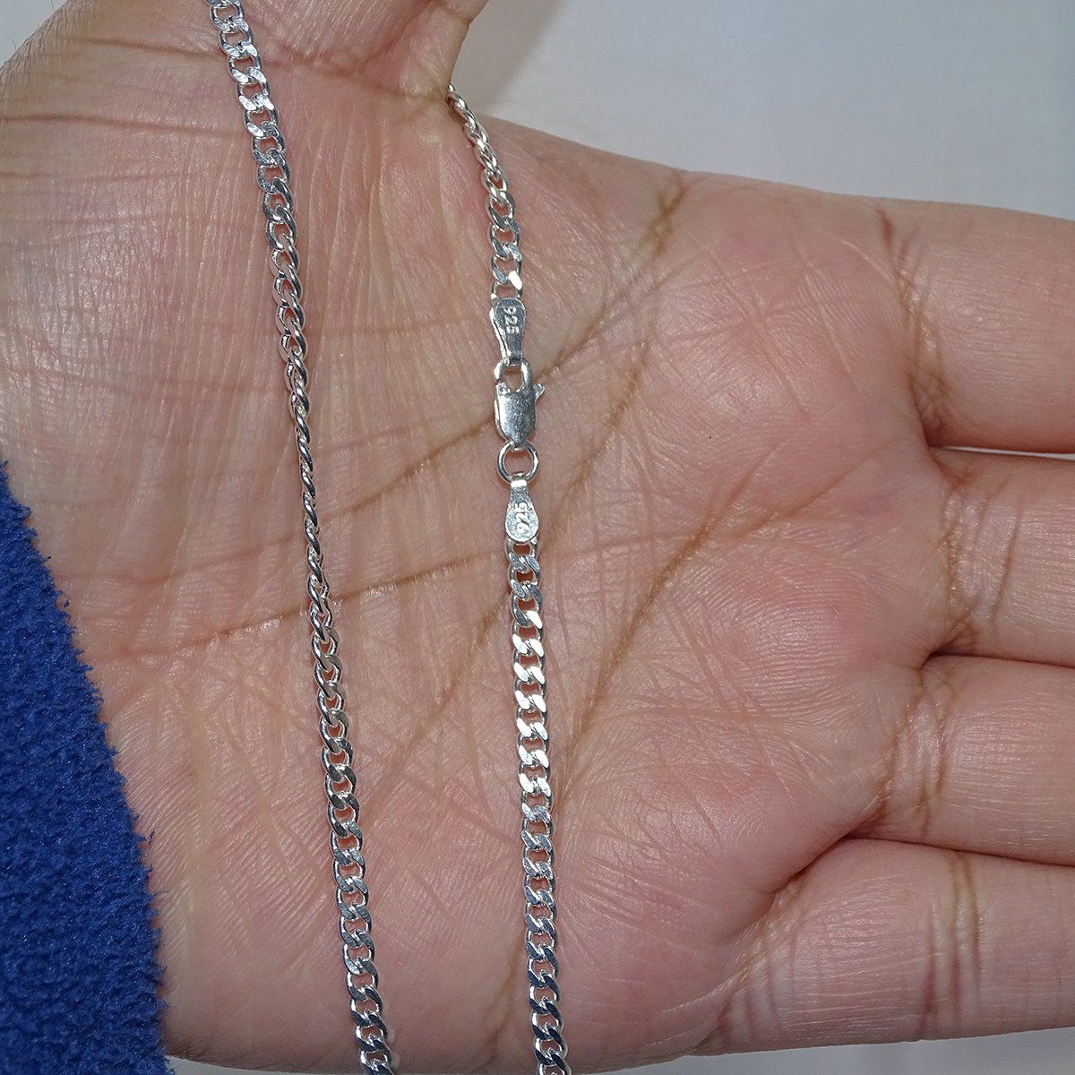 MABELITA - Cadena De Plata Hombre Grumet 60 Cm