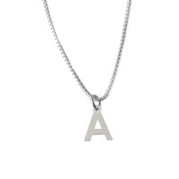 Cadena De Plata Mujer Con Inicial A