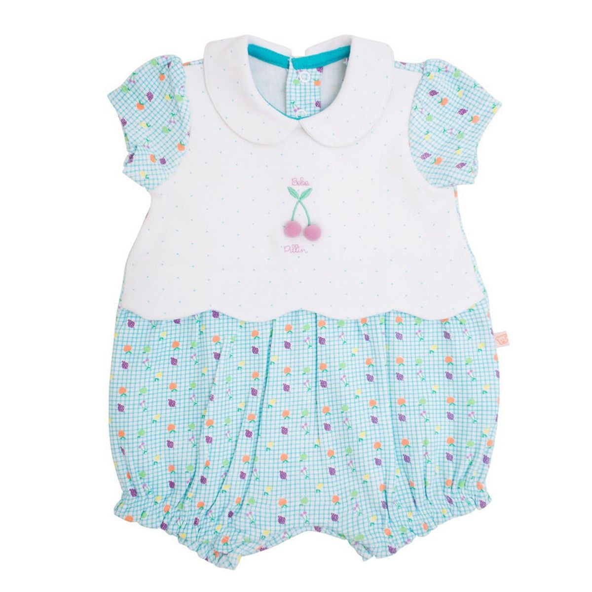 PILLIN - Mameluco Fruta Bebe Niña Celeste Pillin PILLIN