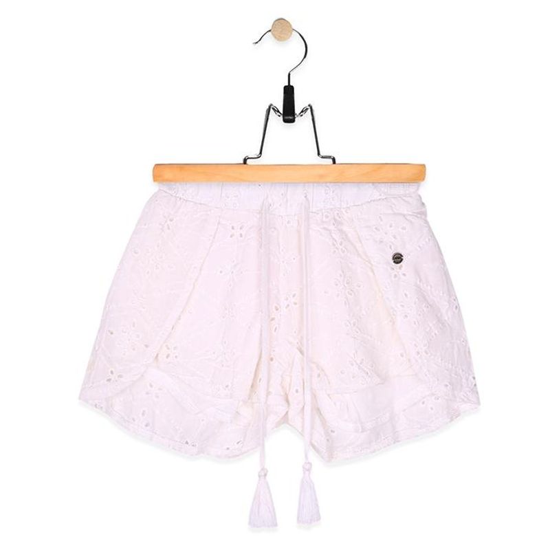 PILLIN - Short Algodón Verano Niña Crudo PILLIN