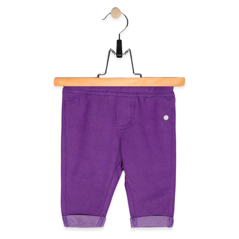 PILLIN - Calza Bebe Algodón Verano Niña Morado PILLIN