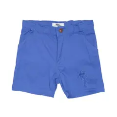 PILLIN - Bermuda Bebe Algodón Verano Niño Azul
