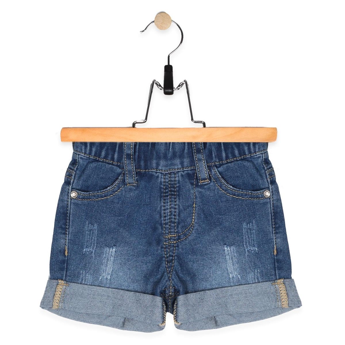 PILLIN - Bermuda Denim Bebe Algodón Verano Niño Denim PILLIN
