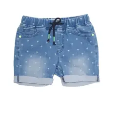 PILLIN - Bermuda Joggs Algodón Verano Niño Denim