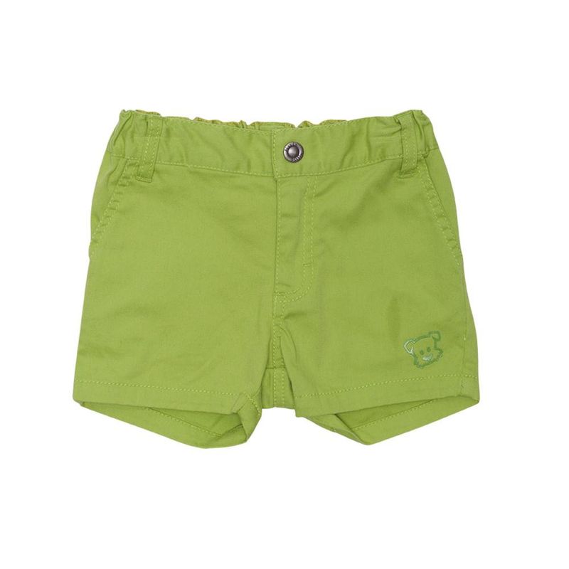 PILLIN - Bermuda Bebe Algodón Verano Niño Verde PILLIN