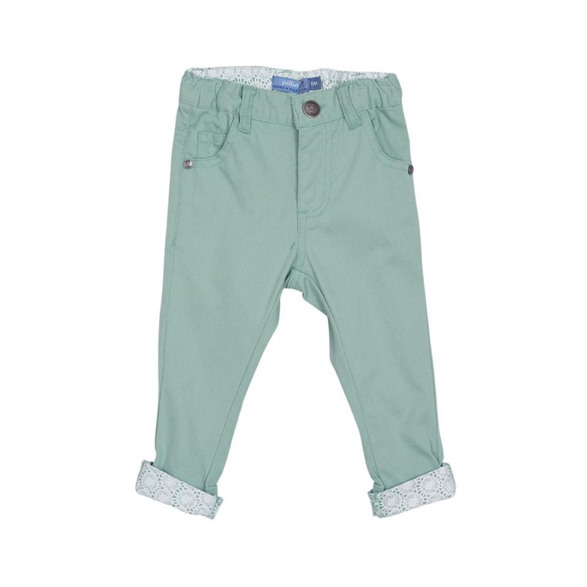 PILLIN - Pantalón Bebe Niña Verde Pillin PILLIN