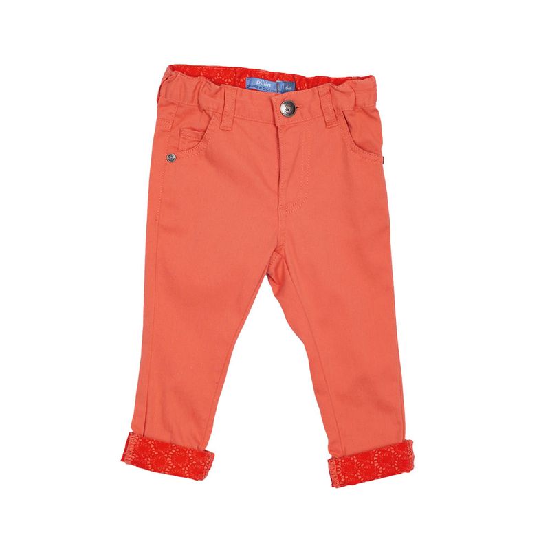 PILLIN - Pantalón Bebe Niña Coral Pillin - Coral