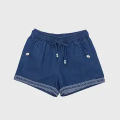 PILLIN - Short Niña Azul - Azul