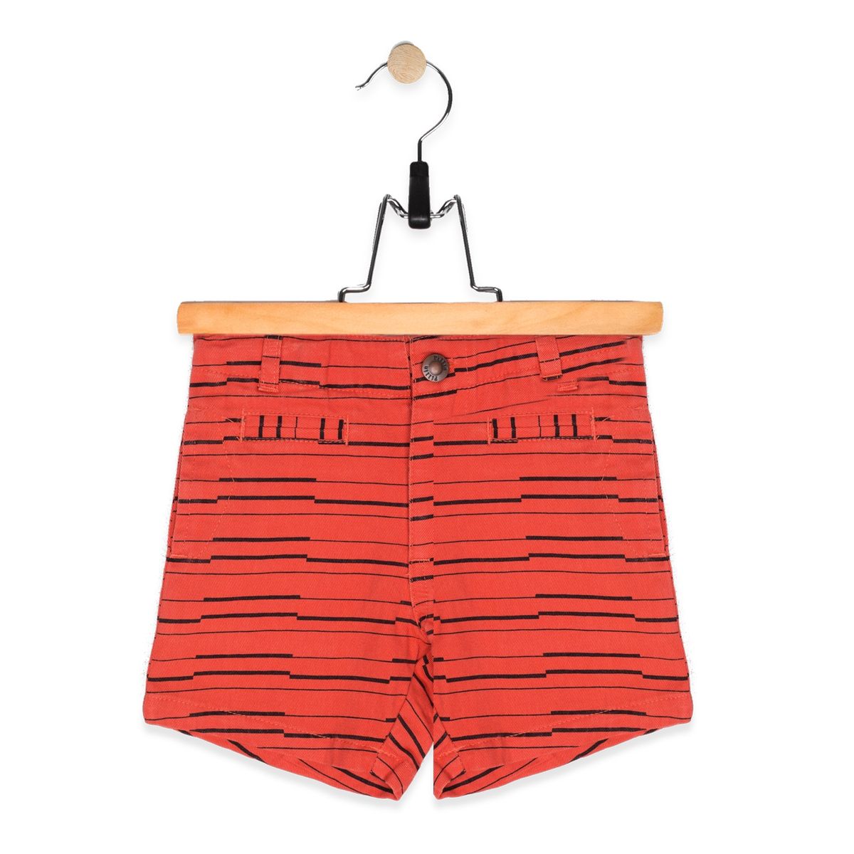 PILLIN - Bermuda Bebe Algodón Verano Niño Café PILLIN