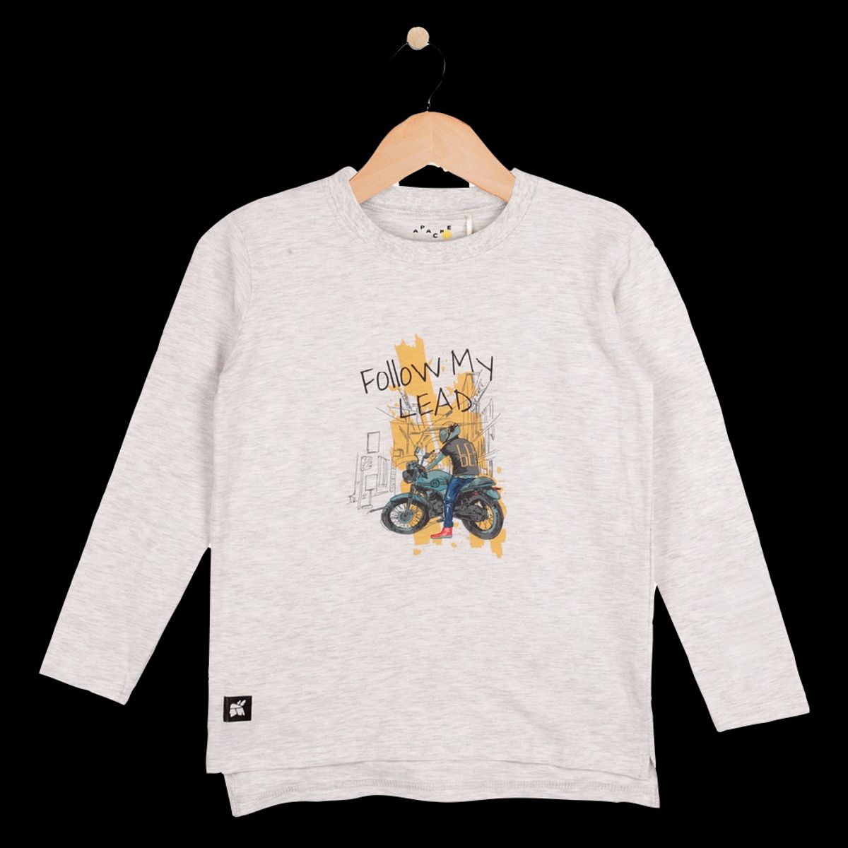 PILLIN - Polera Manga Largaarga Niño Blanco Pillin PILLIN