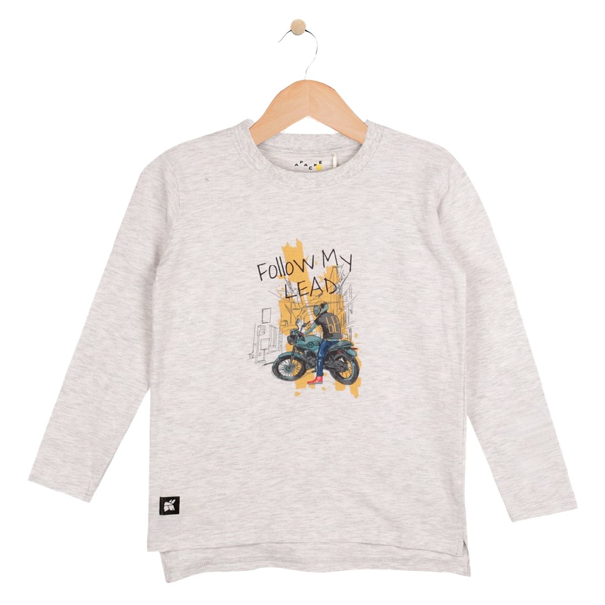 PILLIN - Polera Manga Largaarga Niño Blanco Pillin PILLIN