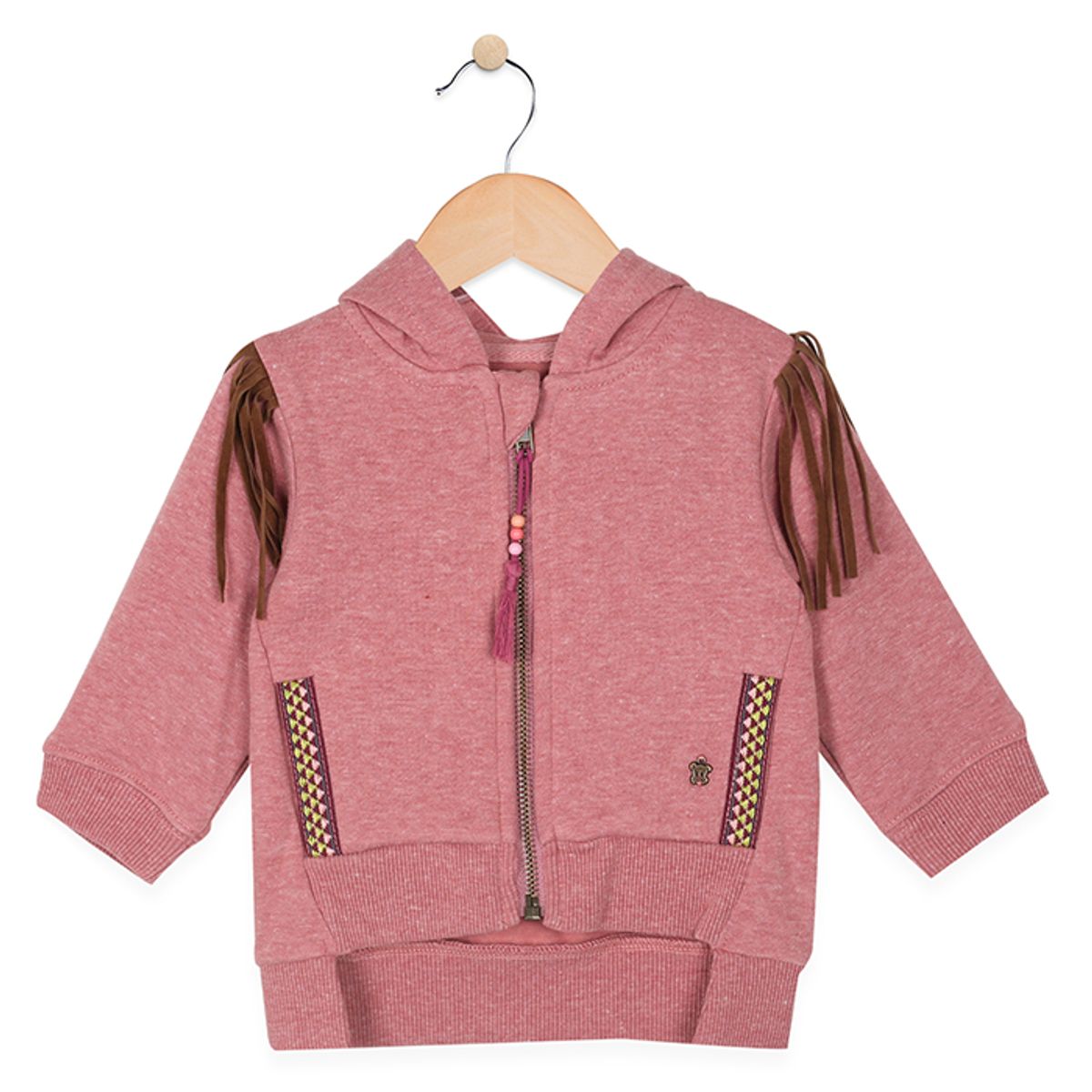 PILLIN - Poleron Con Capucha Bebe Algodón Invierno Niña Rosado PILLIN