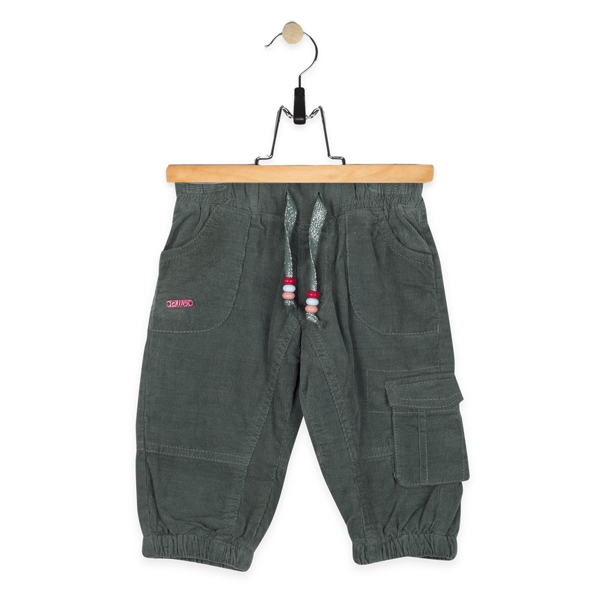 PILLIN - Pantalón Bebé Algodón Invierno Niña Verde PILLIN