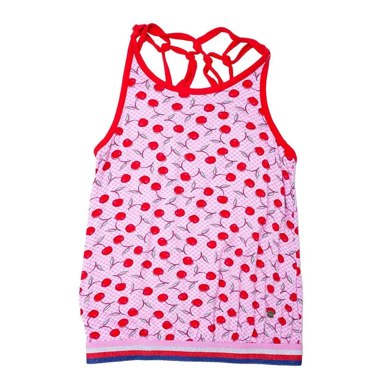 PILLIN - Polera S/Mangas Algodón Verano Niña Rosado PILLIN