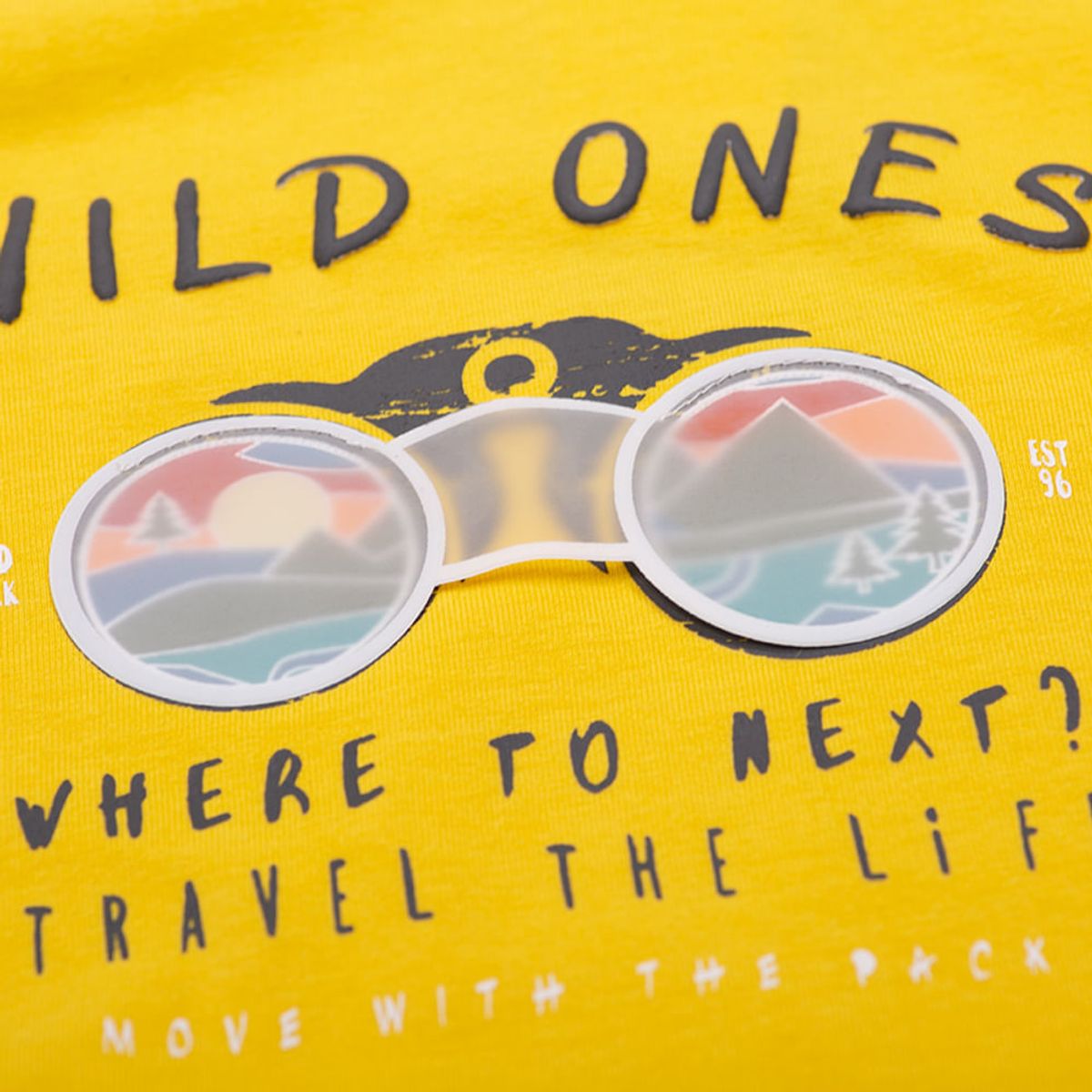 PILLIN - Polera Manga Larga Niño Amarillo Pillin PILLIN