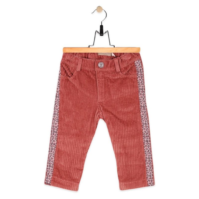 PILLIN - Pantalón Bebe Algodón Invierno Niña Terracota PILLIN