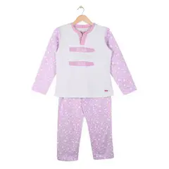PILLIN - Pijama Franela Algodón Invierno Niña Gris