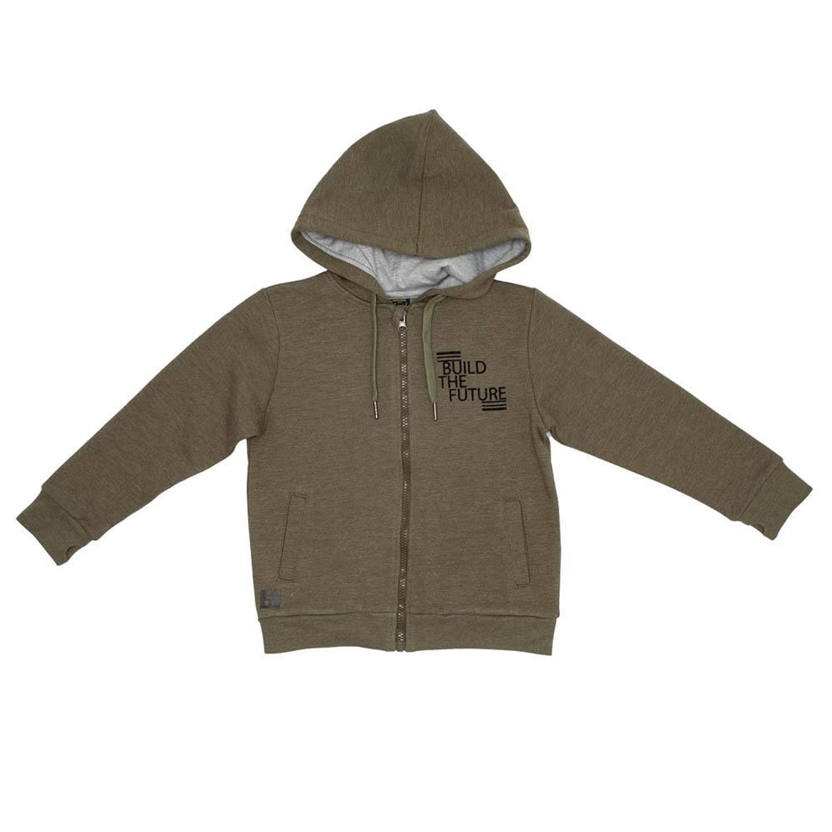 PILLIN - Polerón Cierre Algodón Invierno Niño Verde - Verde