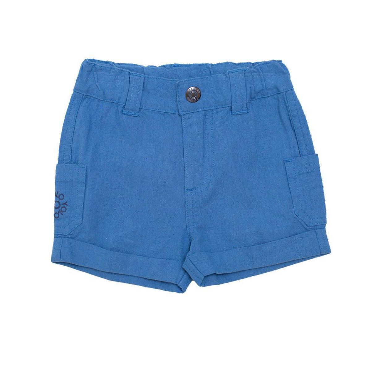 PILLIN - Bermuda Con Bolsillos Algodón Verano Niño Azul PILLIN