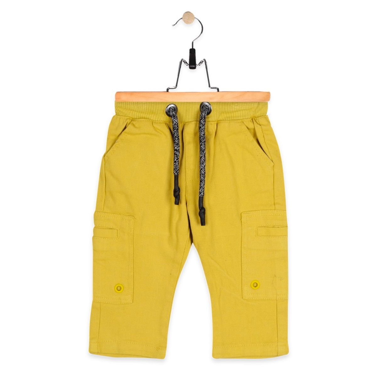 PILLIN - Pantalon Bebe Algodón Verano Niño Amarillo PILLIN