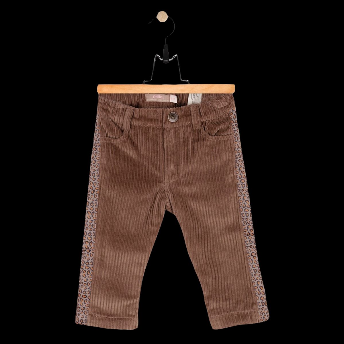 PILLIN - Pantalón Bebe Algodón Invierno Niña Taupe PILLIN