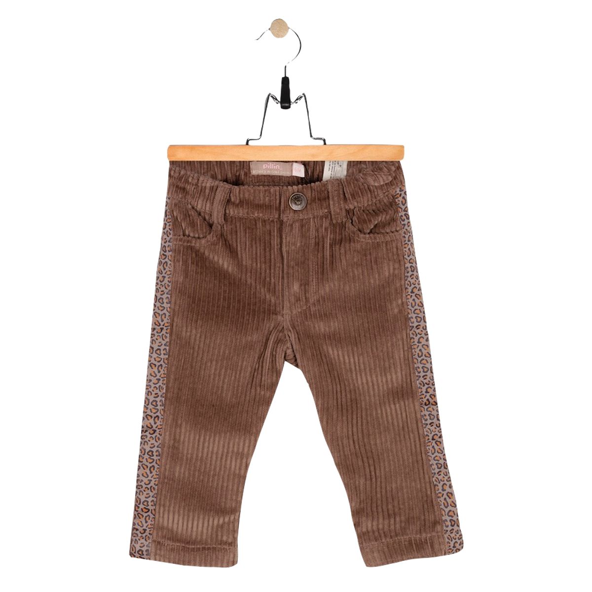 PILLIN - Pantalón Bebe Algodón Invierno Niña Taupe PILLIN