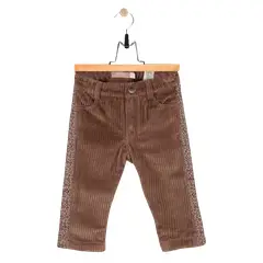 PILLIN - Pantalón Bebe Algodón Invierno Niña Taupe