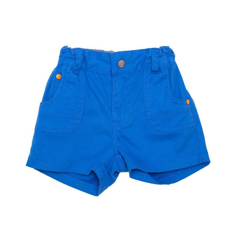 PILLIN - Bermuda Gabardina Algodón Verano Niño Azul PILLIN