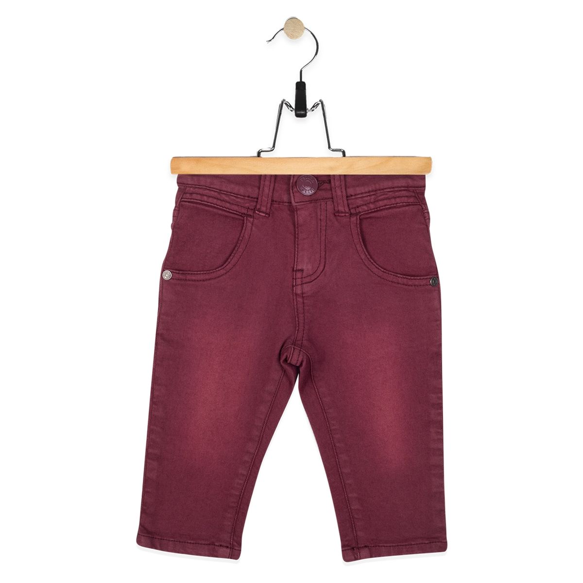 PILLIN - Pantalón Bebé Jean Invierno Niño Rojo PILLIN