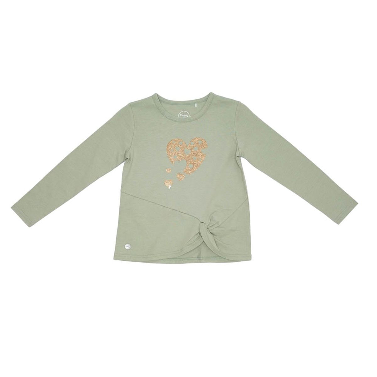 PILLIN - Polera M/L Glitter Algodón Invierno Niña Verde PILLIN