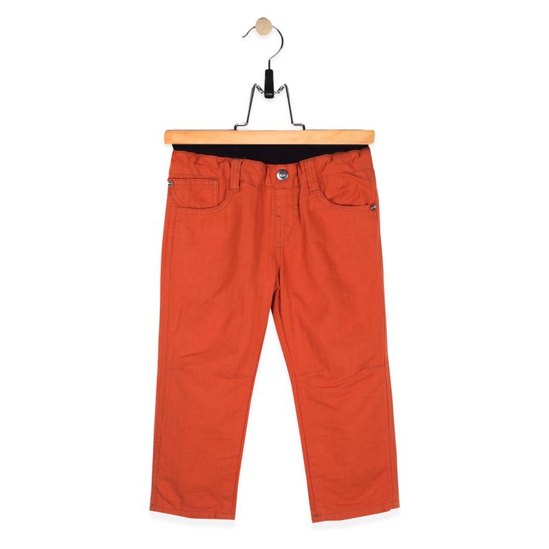PILLIN - Pantalón Bebé Algodón Invierno Niño Terracota PILLIN