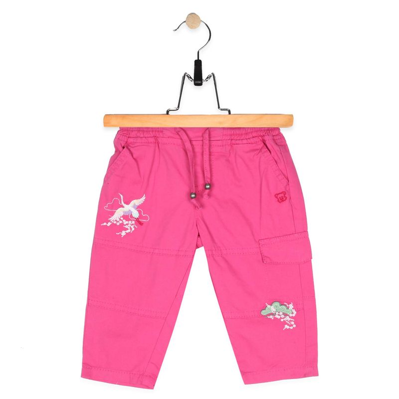 PILLIN - Pantalon Bebe Algodón Verano Niña Rosado PILLIN