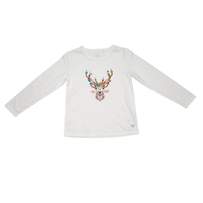 PILLIN - Polera M/L Estampada Niña Crudo Pillin PILLIN