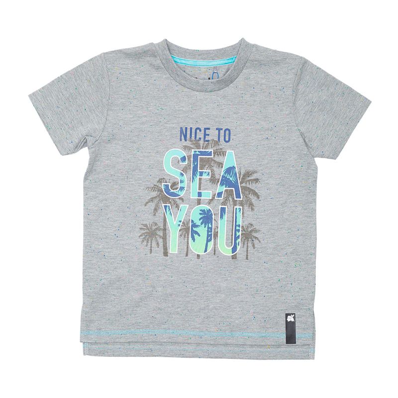 PILLIN - Polera Niño Gris Claro Pillin PILLIN