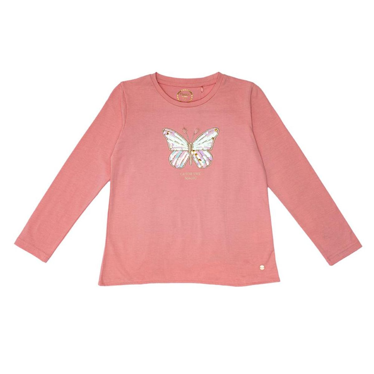 PILLIN - Polera Manga Larga Niña Coral Pillin PILLIN