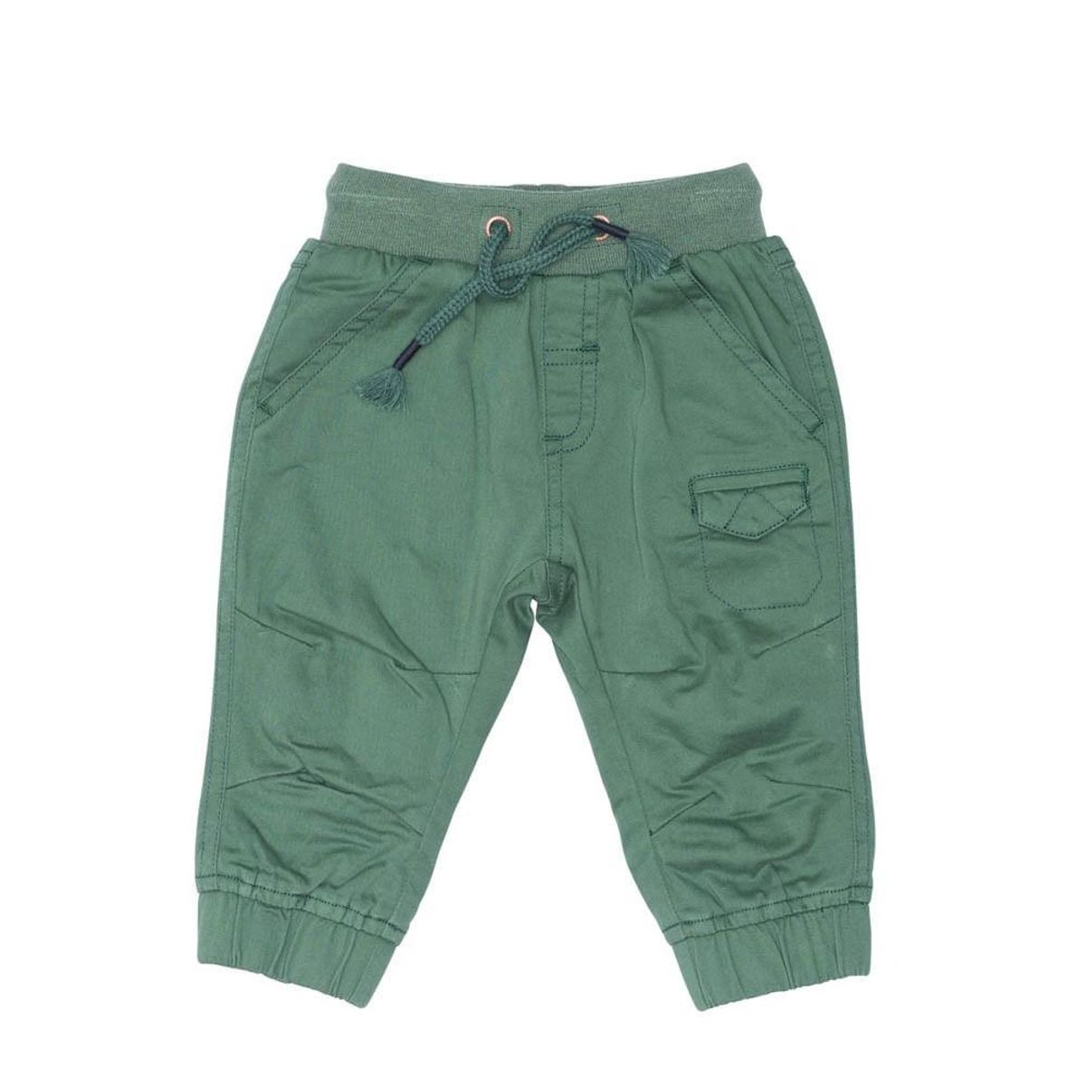 PILLIN - Pantalón Bebe Algodón Invierno Niño Verde PILLIN