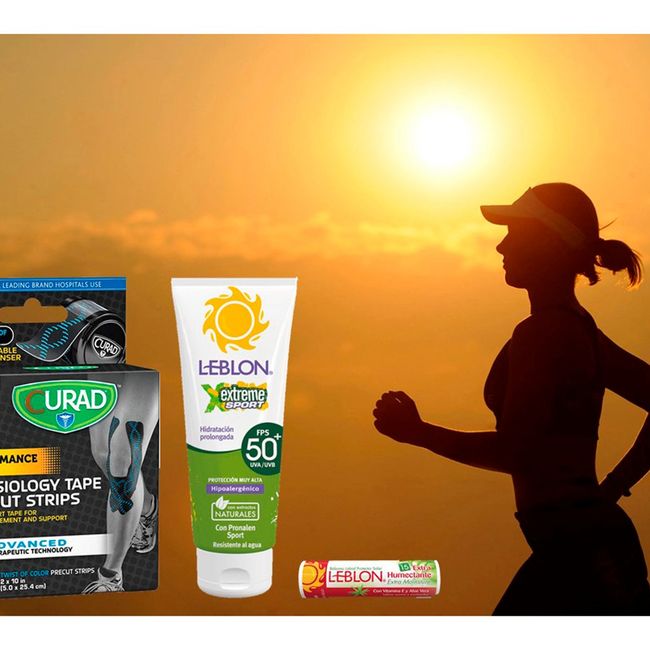 CURAD - Tape Deportivo Performance Series  Curad + Protector Solar + Balsamo