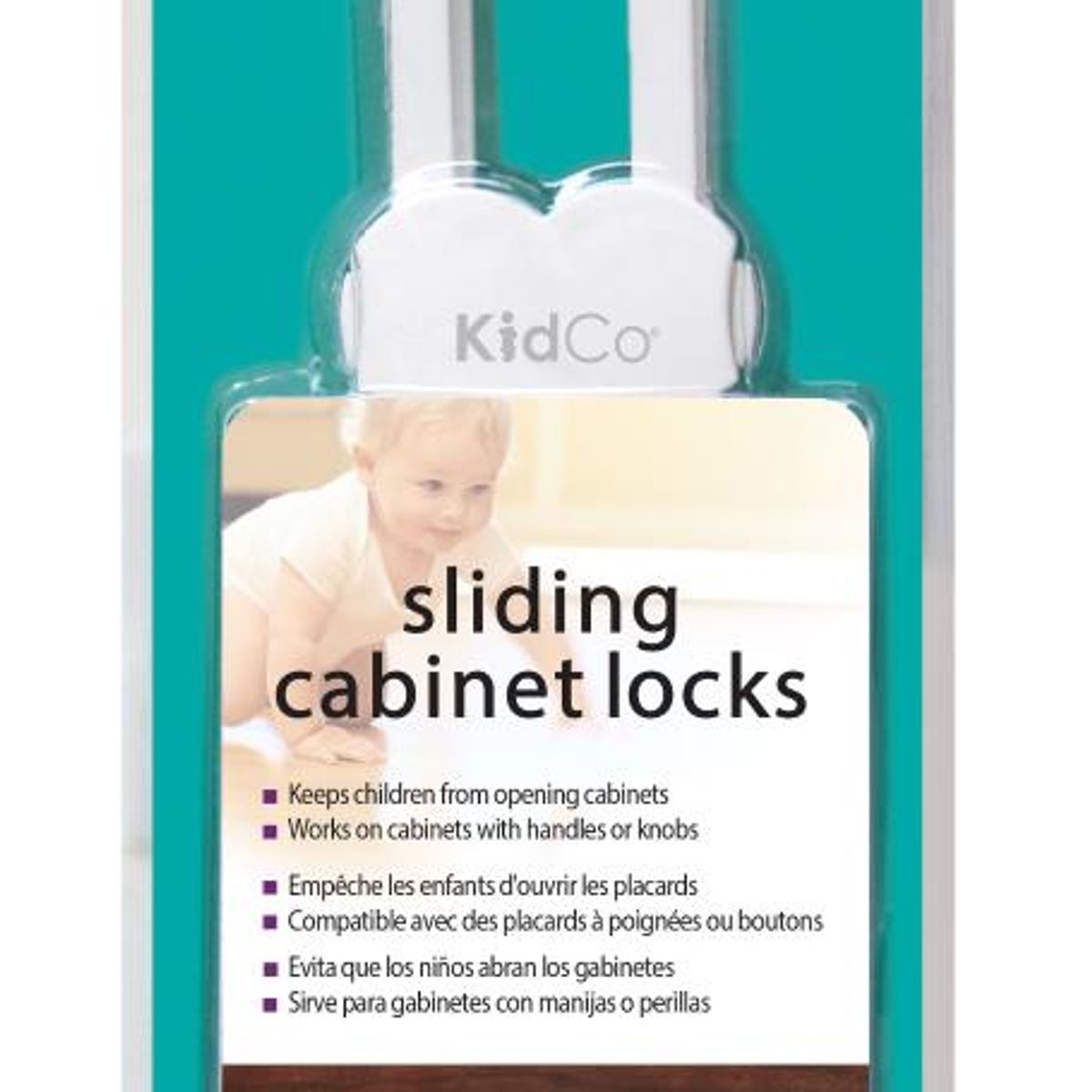 KIDCO - Bloqueador para Gabinetes Dobles (2 unidades) - Blanco