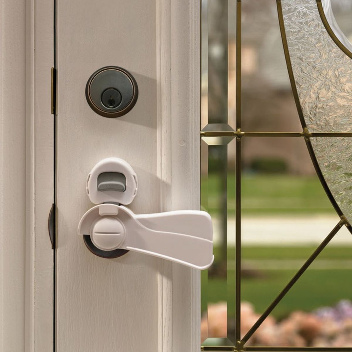 KIDCO - Bloqueador Puerta de Manilla Larga - Blanco