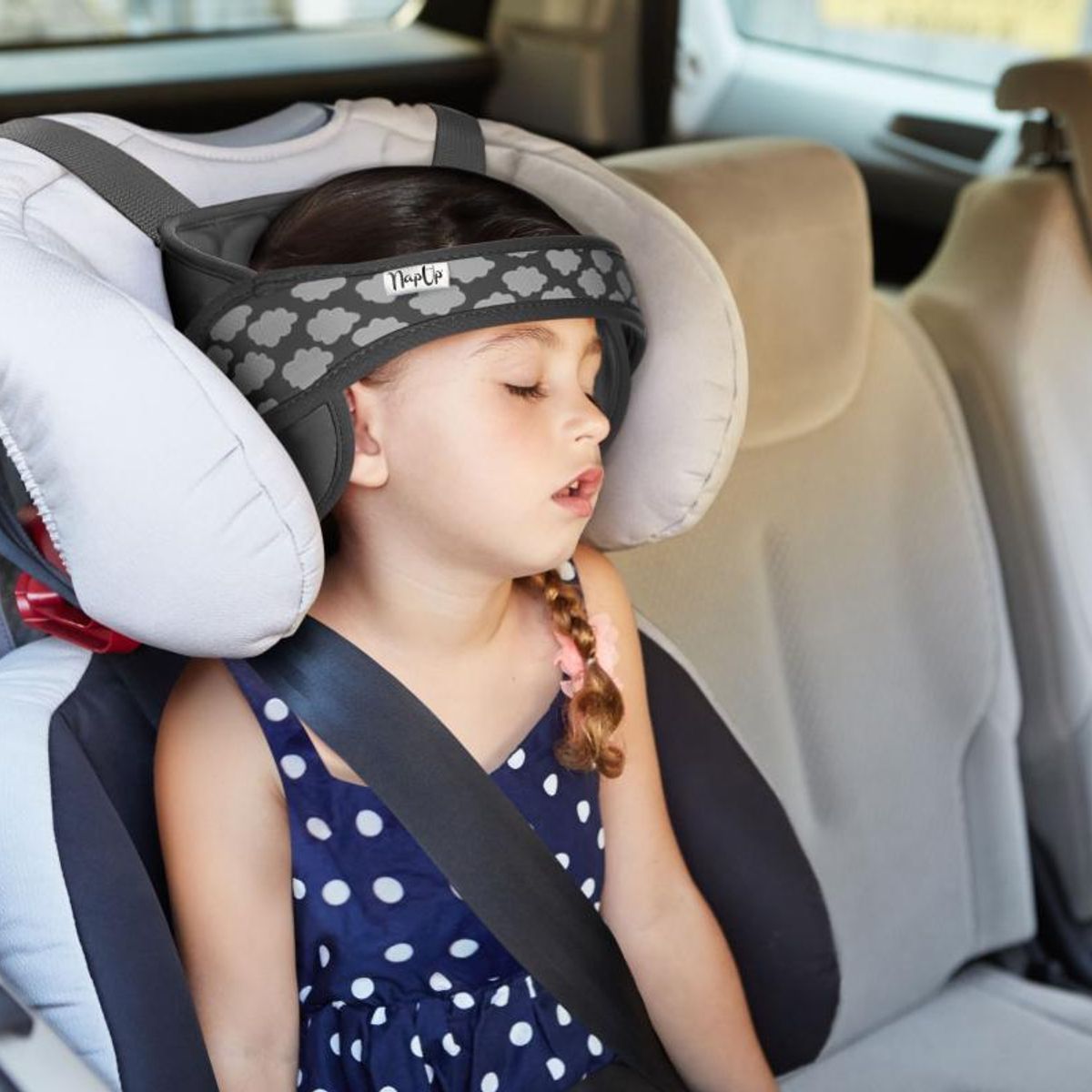 NAPUP - Sujeta Cabeza para Silla de Auto - NapUp - Gris
