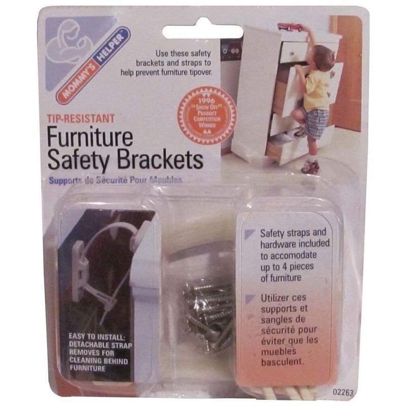 MOMMY'S HELPER - Protector Anti-caida de muebles (8 unidades) - Blanco