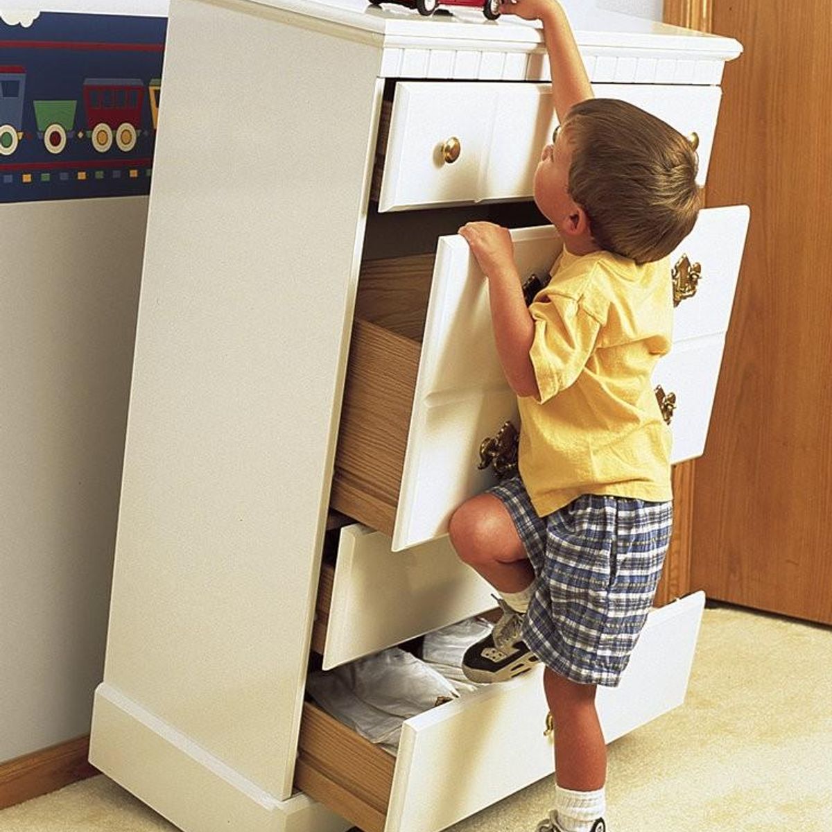 MOMMY'S HELPER - Protector Anti-caida de muebles (8 unidades) - Blanco