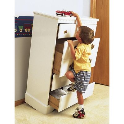 Imagen 2 del producto Protector Anti-caida de muebles (8 unidades) - Blanco