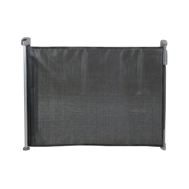 KIDCO - Puerta de Seguridad Retractil (ancho hasta 140cm) - Negro