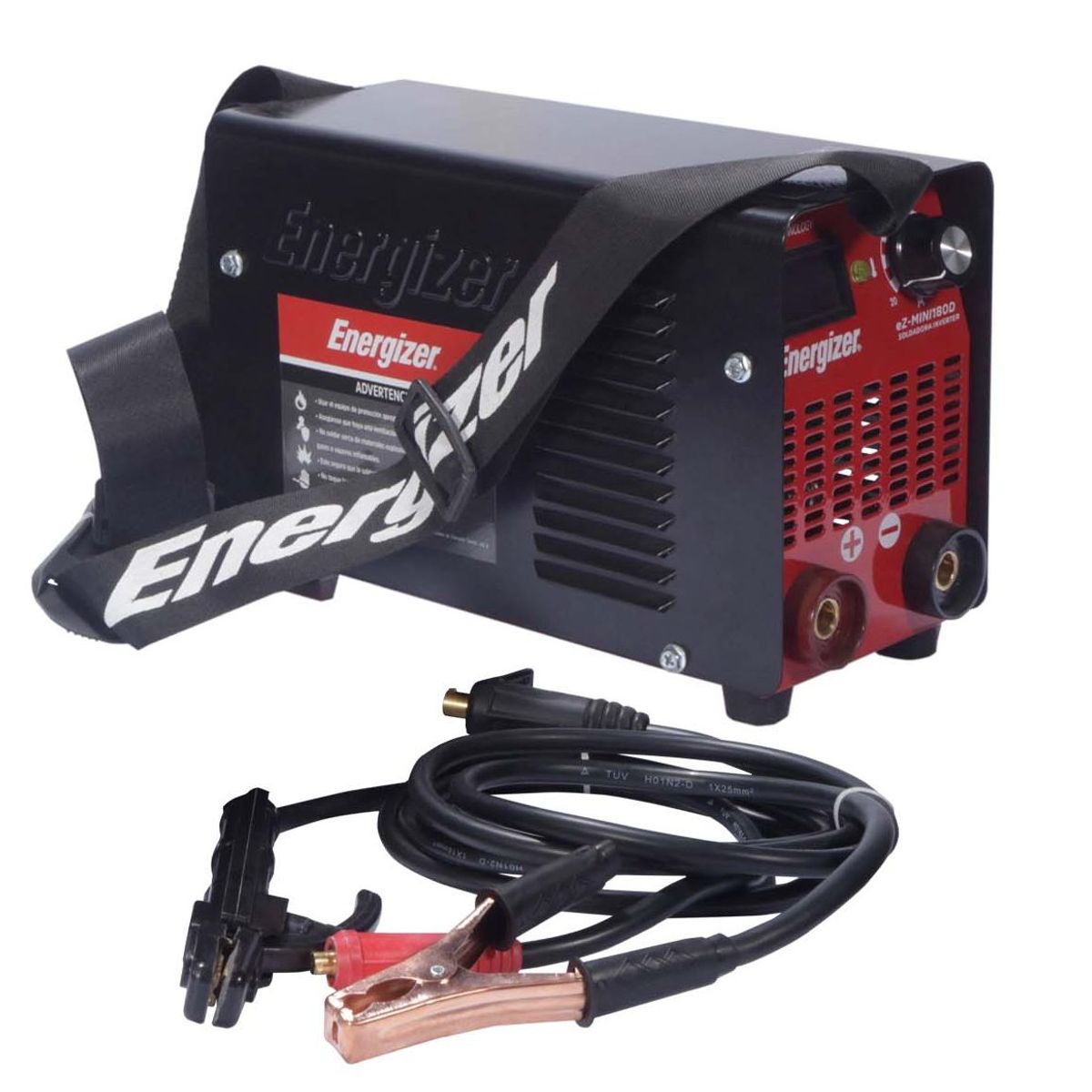 ENERGIZER - Soldadora Inverter Energizer EZ-180D Con Careta y Accesorios