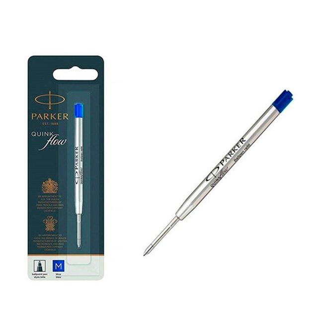 PARKER - Parker Quinkflow Repuesto Tinta Para Bolígrafos M Azul 3uni