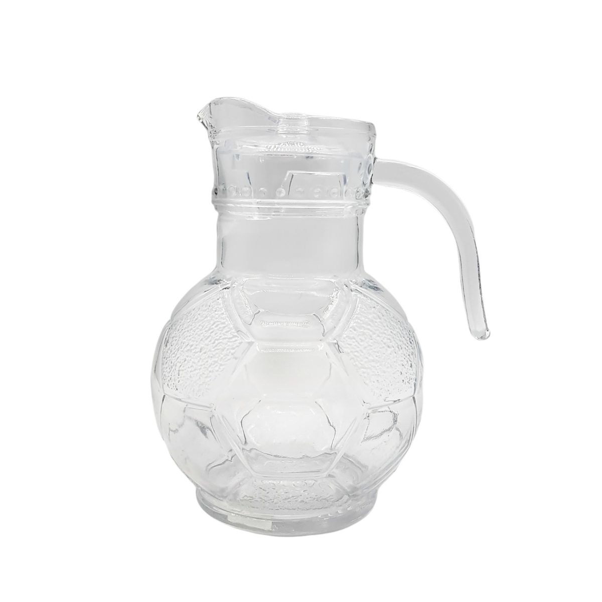 GENERICO - Jarra De Vidrio Con Tapa Futbol 1.8 Lts 23cm Alto