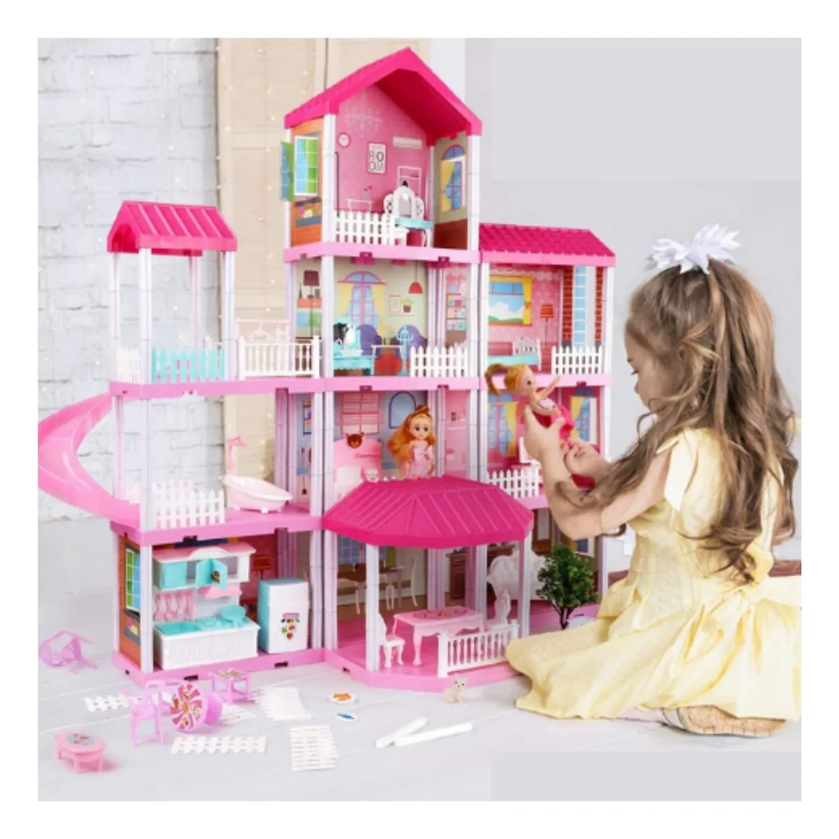 GENERICO - CASA DE MUÑECA DE LUJO 3 PISOS